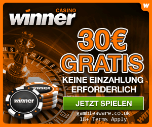 30 euro gratis im Winner casino